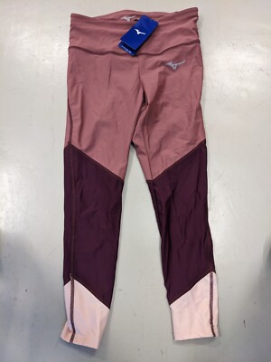 Mizuno Damen Core 3/4 Tight lange Sporthose J2GB1207 67 Rose Jogginghose Größe M