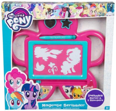 Kinder Pink My Little Pony magnetischer Kribber Zeichnung Doodle Board Stempel Schablonen