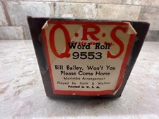 Q.R.S  9553 Bill Bailey , Won't You Please Come Home Piano Roll