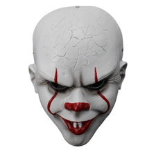 New It Pennywise Joker Cosplay Terror Resin Full Face Mask Halloween Party Prop