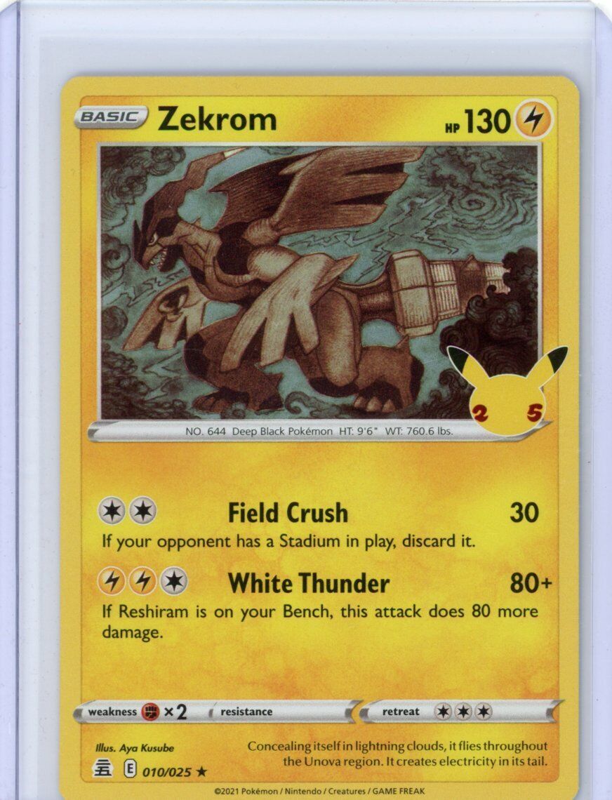 Zekrom 2021 Celebrations: Classic Collection Holo #114 Price Guide