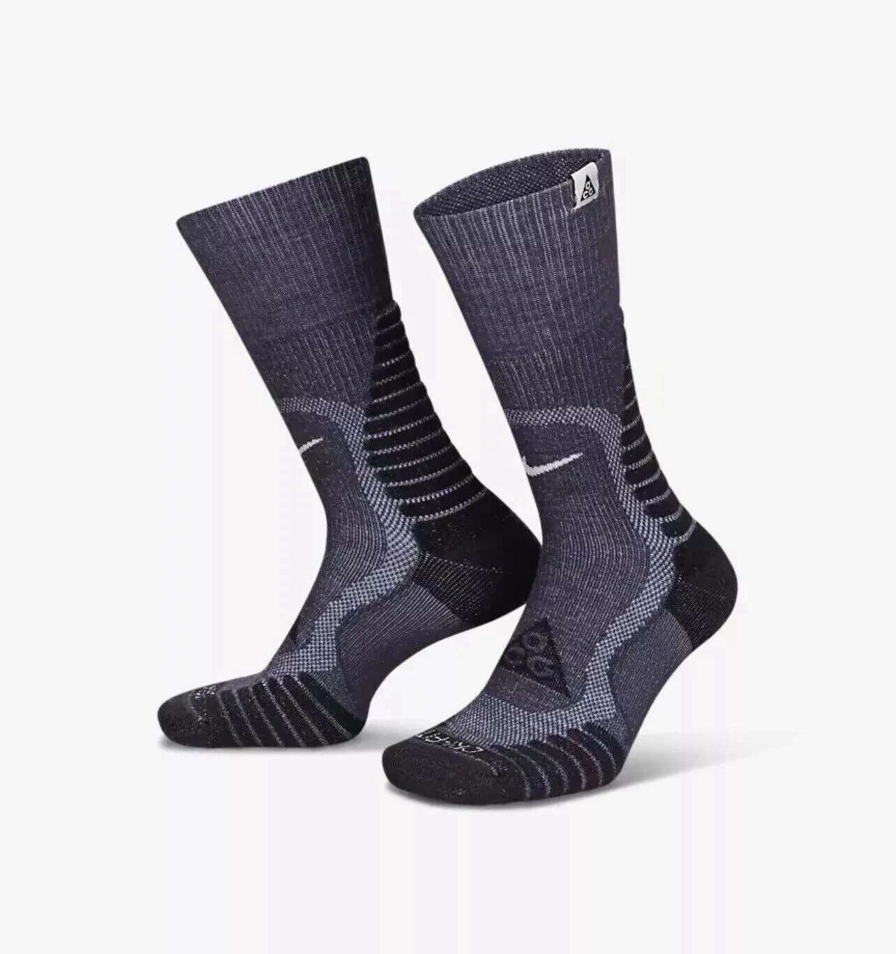 Nike ACG Outdoor Cushioned Crew Socks Size M 6-8 Mens DV5465 001