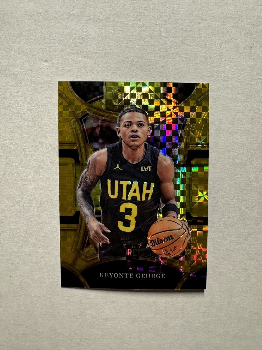 Keyonte George 2023-24 Panini Select #305 Gold Prizm Rookie RC JSY