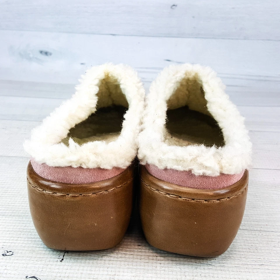 Zapatos Zueco Naturalizer Sin Cordones 10M Rosa Gamuza Cuero Forrado de Vellón #S63 154N52 Foto 2 de 4