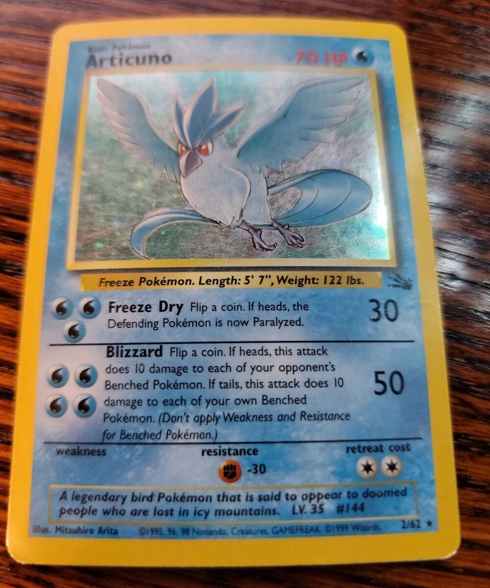  Pokemon - Articuno (2) - Fossil - Holo : Toys & Games