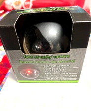 Dummy Surveillance CCTV Security Camera Flashing Red LED Dome NEW