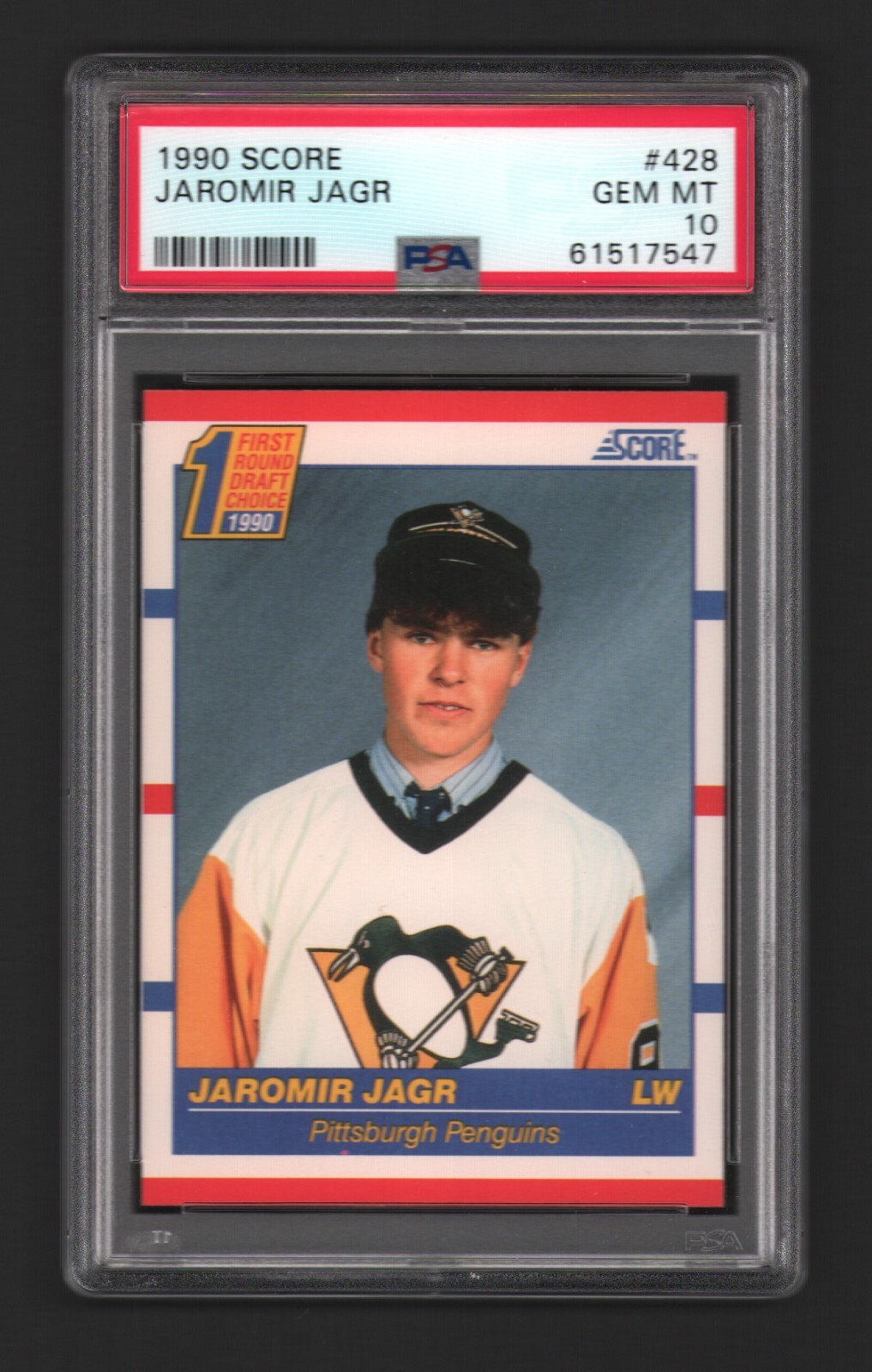Jaromir Jagr Score American 1990 90-91 #428 Rookie Card Rc PSA 10 Gem Mint x547