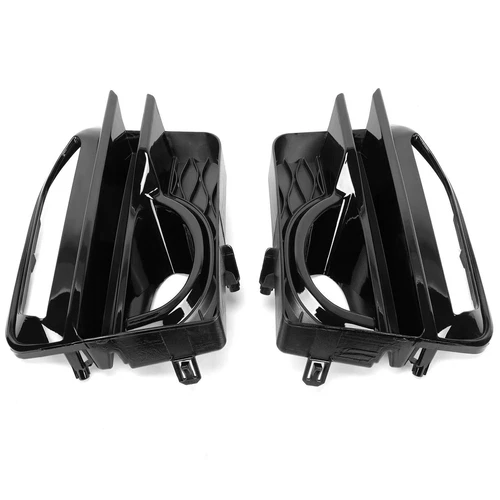 4pcs Fit Infiniti Q50 Sport 2014-2017 Front Upper Lower Grille Fog Bezels Black - Picture 16 of 17