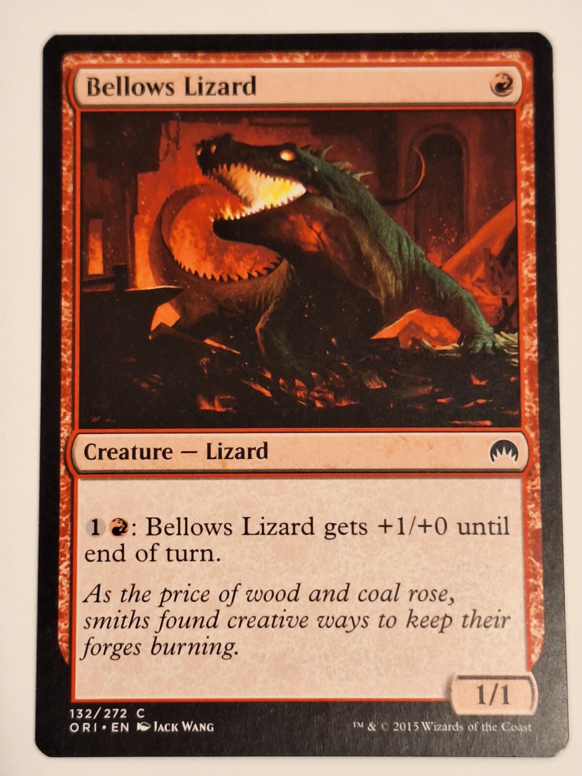 Bellows Lizard - Origins - Magic the Gathering MTG Nice!