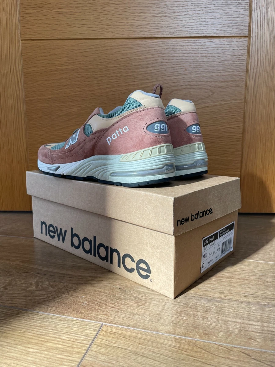 New Balance 991 Patta Dusty Pink Light Petrol UK 8 US 8.5