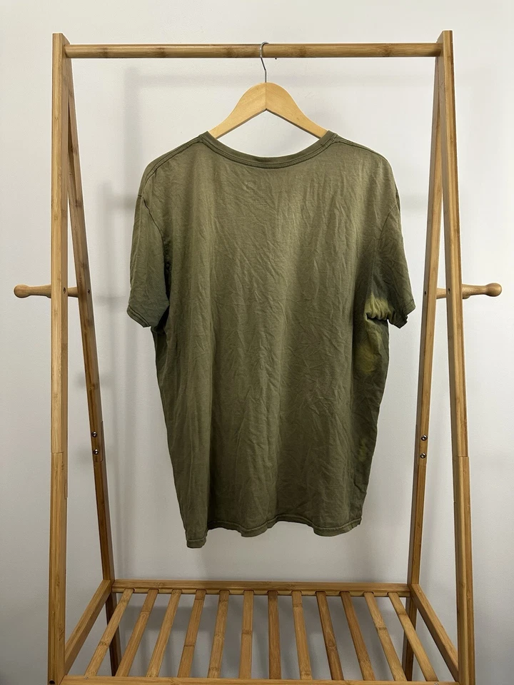 Camiseta De Colección Gradiente Desteñida por el Sol Suave Delgada Usada WIP Trabajo Puntera Dorada Fader XL Foto 2 de 4