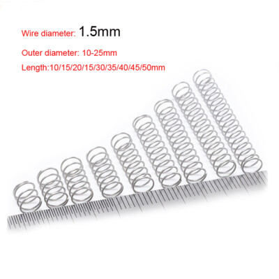 Spring Metal Long Extension Springs 10pcs 0.5mm Wire Diameter