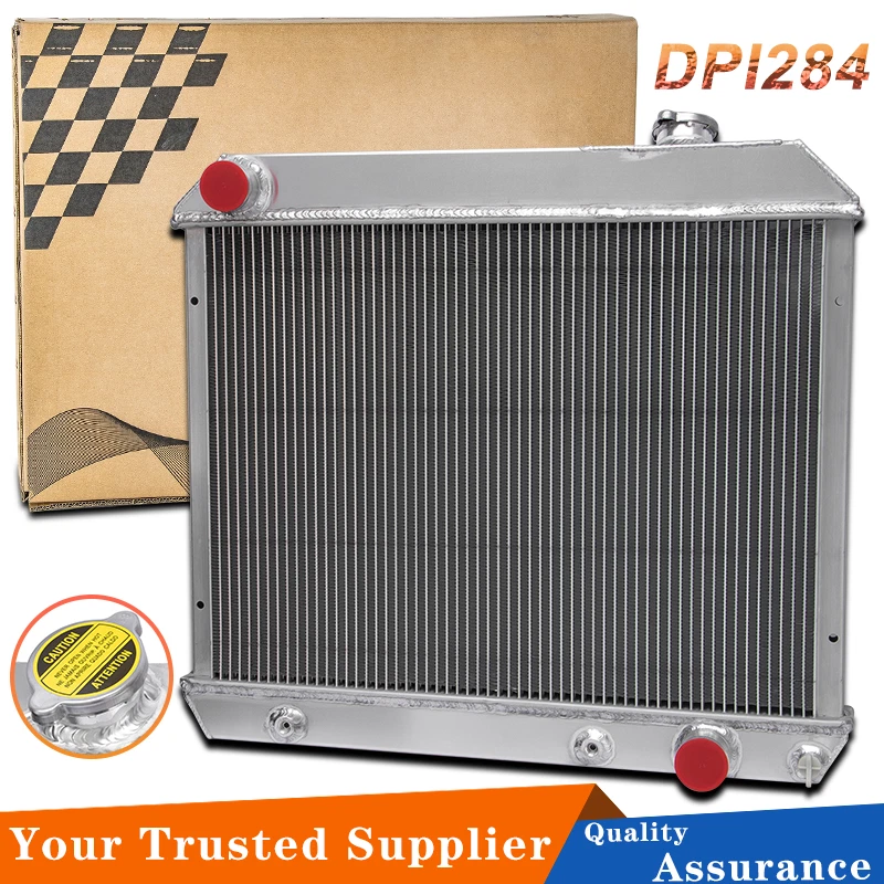 DPI284 3 Row Aluminum Radiator For 1963-1966 Chevy C/K C10 C20 C30 Pickup V8 Foto 2 de 4