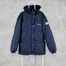 Vintage Lily Puffer Jacket Navy Blue Nylon Women's Xl