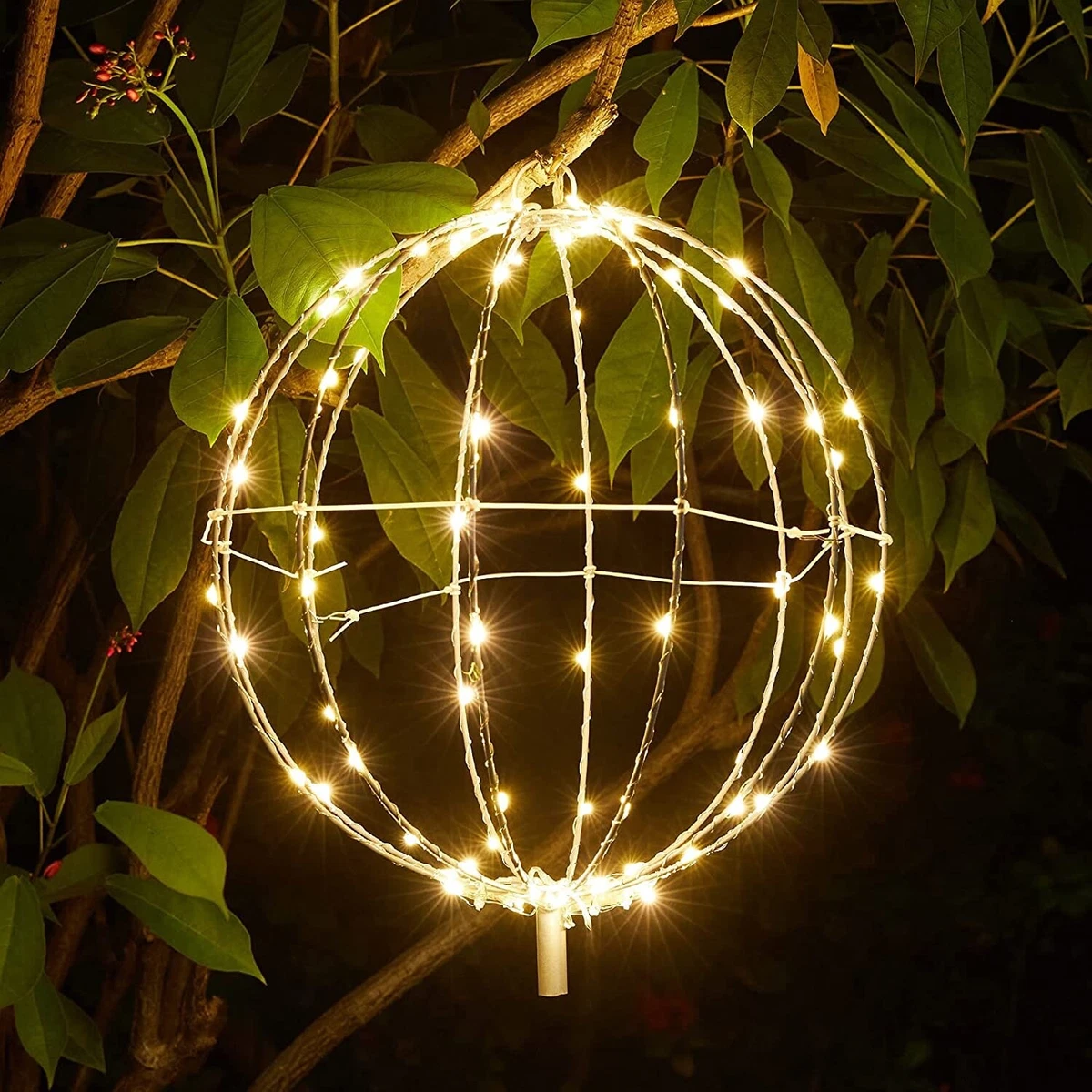 Christmas Fold Light Hanging Sphere Ball Outdoor Hanging Light