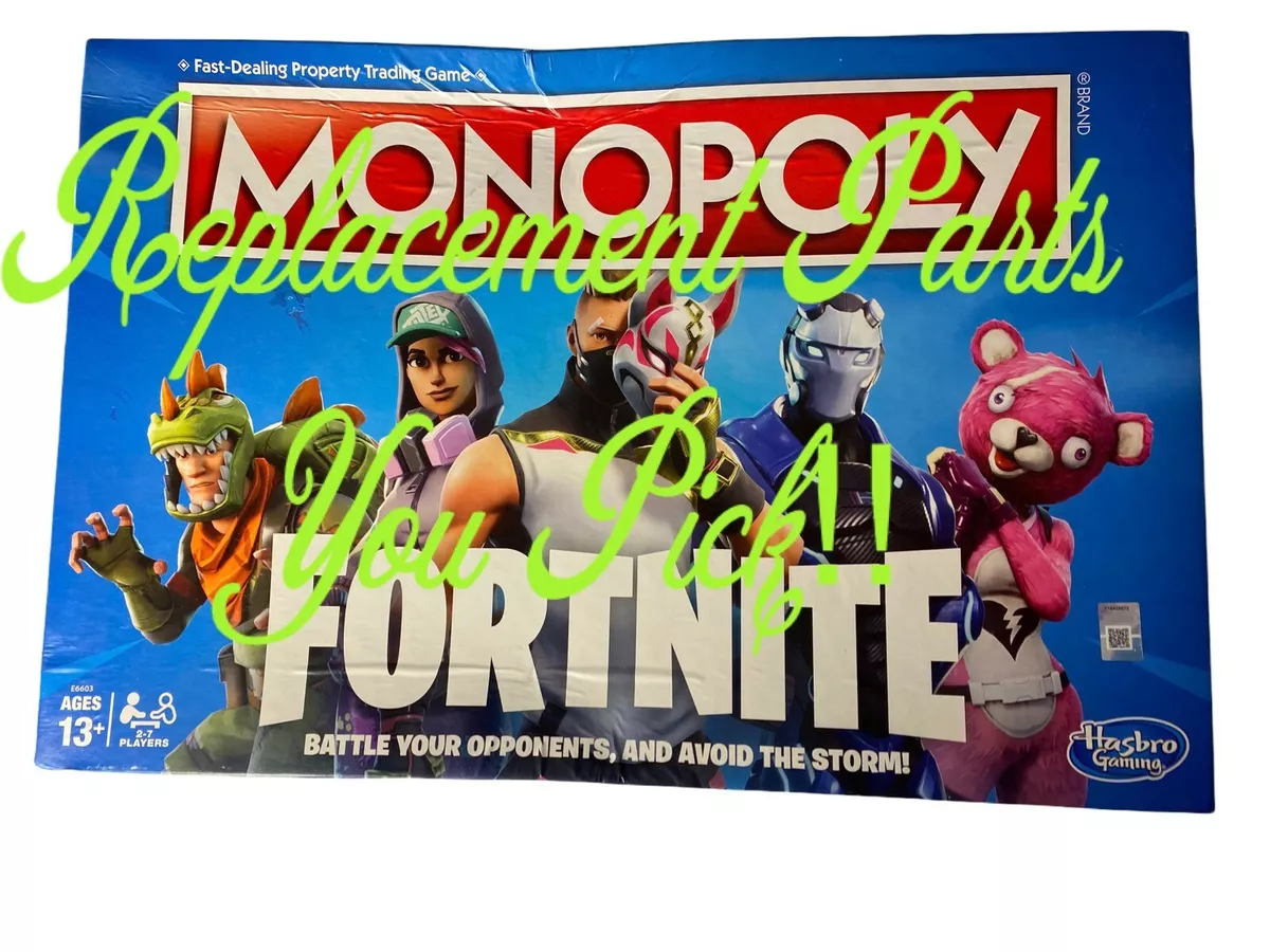 Monopoly Fortnite Board Game Replacement Parts Pieces You Pick!!