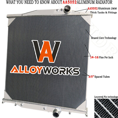 3 Rows Radiator For CX CXN Volvo VNL VN VNM VHD/Mack CXU CXU600 Vision