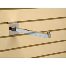 Only Hangers Chrome Faceout Square Tube 14" For Slatwall 