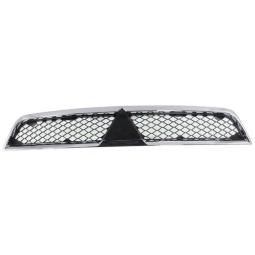 Grille For 2008-2012 2014-2015 Mitsubishi Lancer Chrome Shell w/ Black Insert - Picture 1 of 5