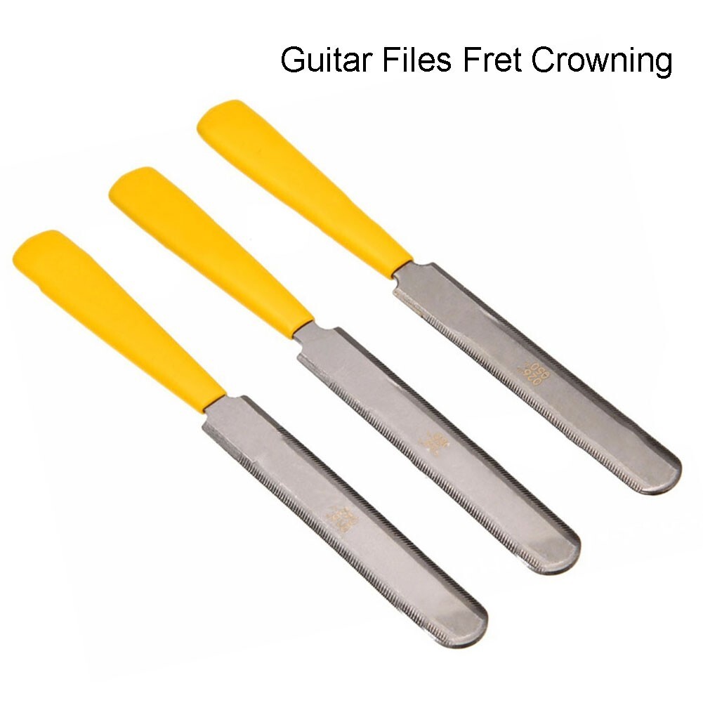 Complete Guitar Repair Kit with 3 Nut Slotting Files for Fret Crowning