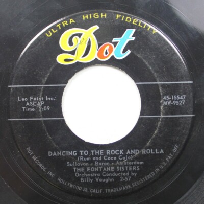 50S 60S 45 The Fontane Sisters - Dancing To The Rock And Rolla (Rum And Coca Col