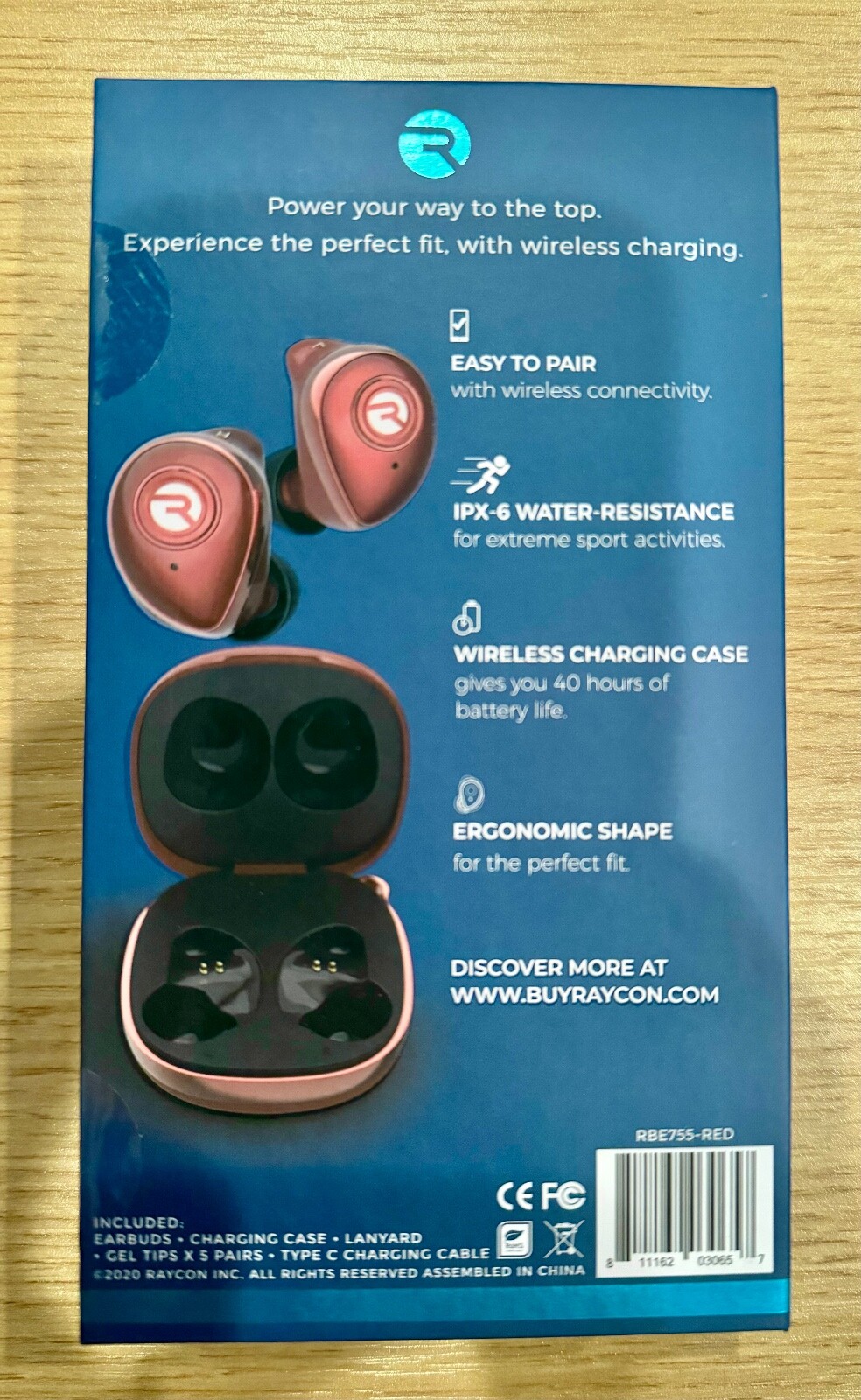 Raycon The Performer E55 True Wireless Earbuds New In Box (Red) eBay