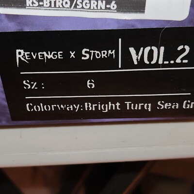 NEW REVENGE X STORM VOL 2 SIZE 6 TURQ SEA GREEN WITH BOX | eBay display picture 1