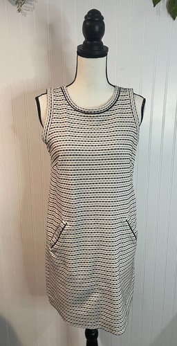 Loft gestreiftes ärmelloses Tunika Kleid mit Taschen XS Baumwollmischung - Bild 1 von 11