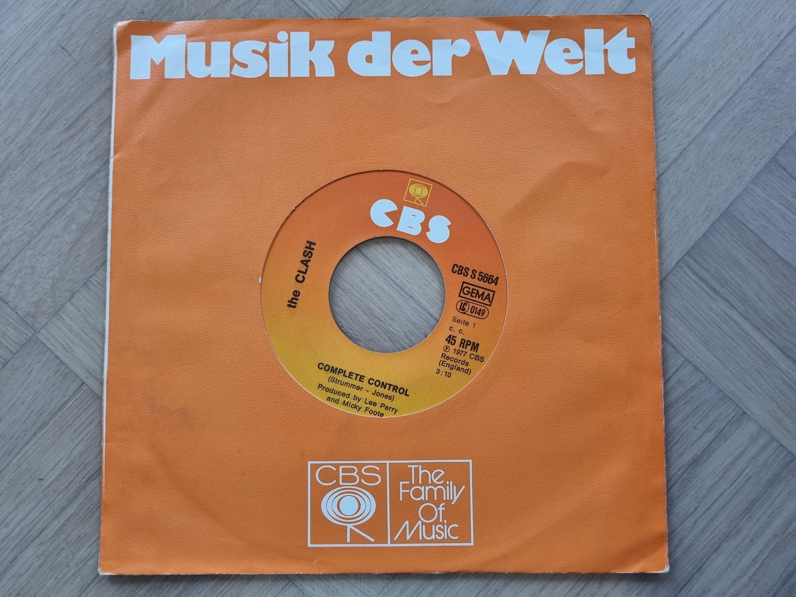 7"" Single The Clash - Complete control Vinyl Germany