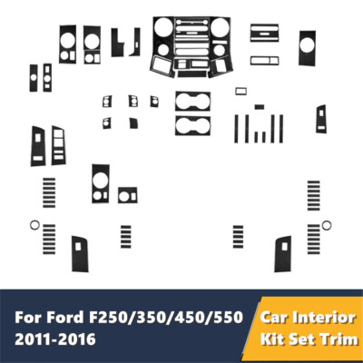Auto-Innenausstattung Komplettpaket Kohlefaser Aufkleber für Ford F-250/350/450