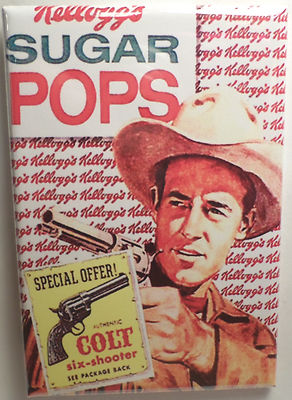 Sugar Corn Pops Vintage Cereal Box 2'' x 3'' Refrigerator or Locker MAGNET Style 3