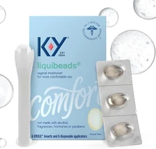 K-Y Liquibeads for Women, Vaginal Moisturizer, 6 Count Exp 4/26 #1 Fresh