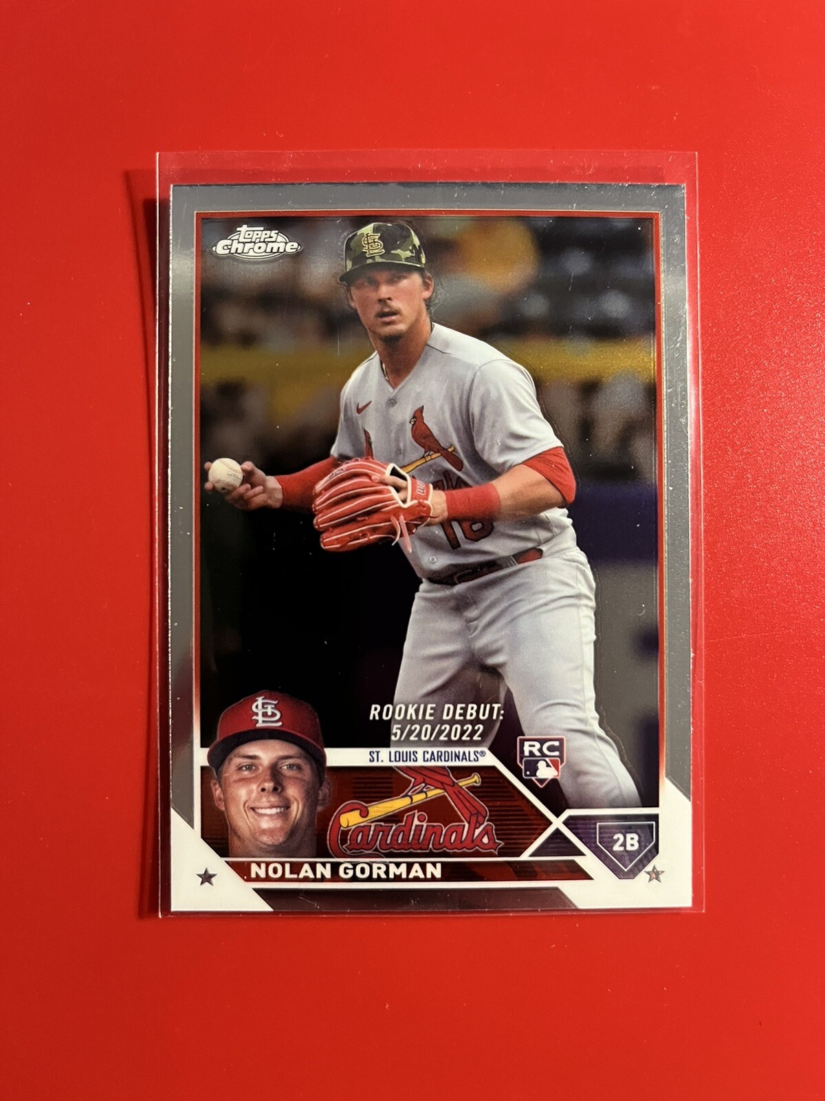 2023 Topps Chrome Update #USC145 Nolan Gorman RC Rookie St. Louis Cardinals