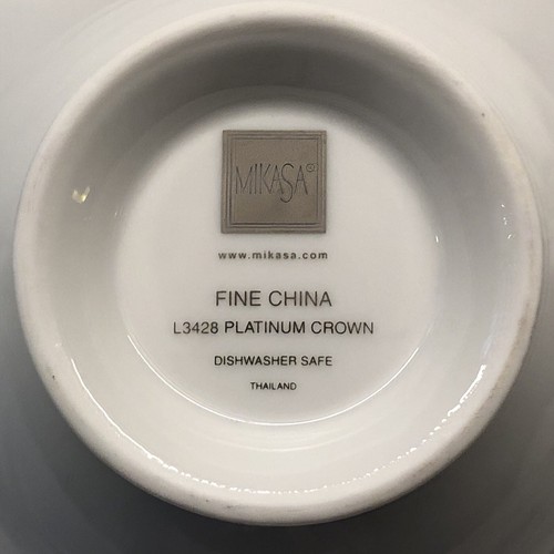 Mikasa Fine China PLATINUM CROWN L3428 Creamer NEW without Sticker - Picture 14 of 17
