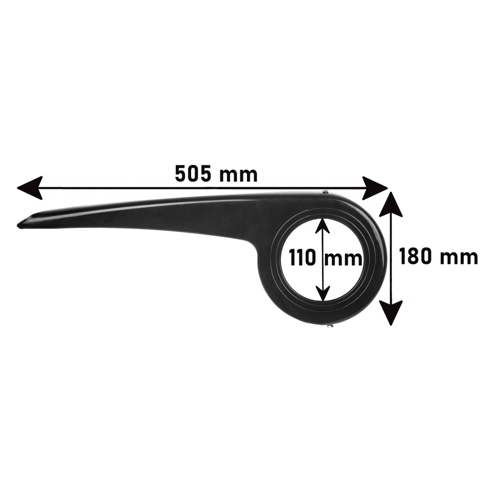 Fahrrad Kettenschutz Kettenkasten Kunststoff Kettenschützer Schwarz 38 Zähne - Bild 2 von 3