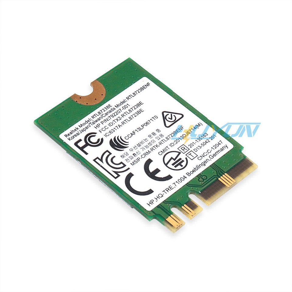 HP RTL8723BE NGFF Wireless WiFi Wlan M.2 Card Bluetooth 4.0 SPS 792207 ...