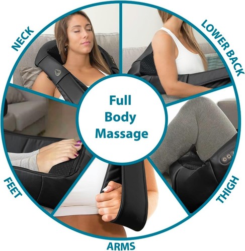 Adjustable Electric Massage Pillow with Heat - Ultimate Neck & Back Relief - Picture 6 of 10