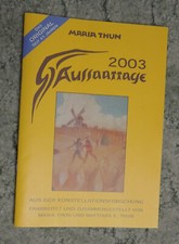„Aussaattage 2003“ - Maria Thun - wie neu