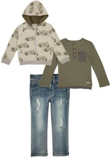 Hudson Kids! Boys 3pc Hoodie, Shirt, and Pants Set TUS