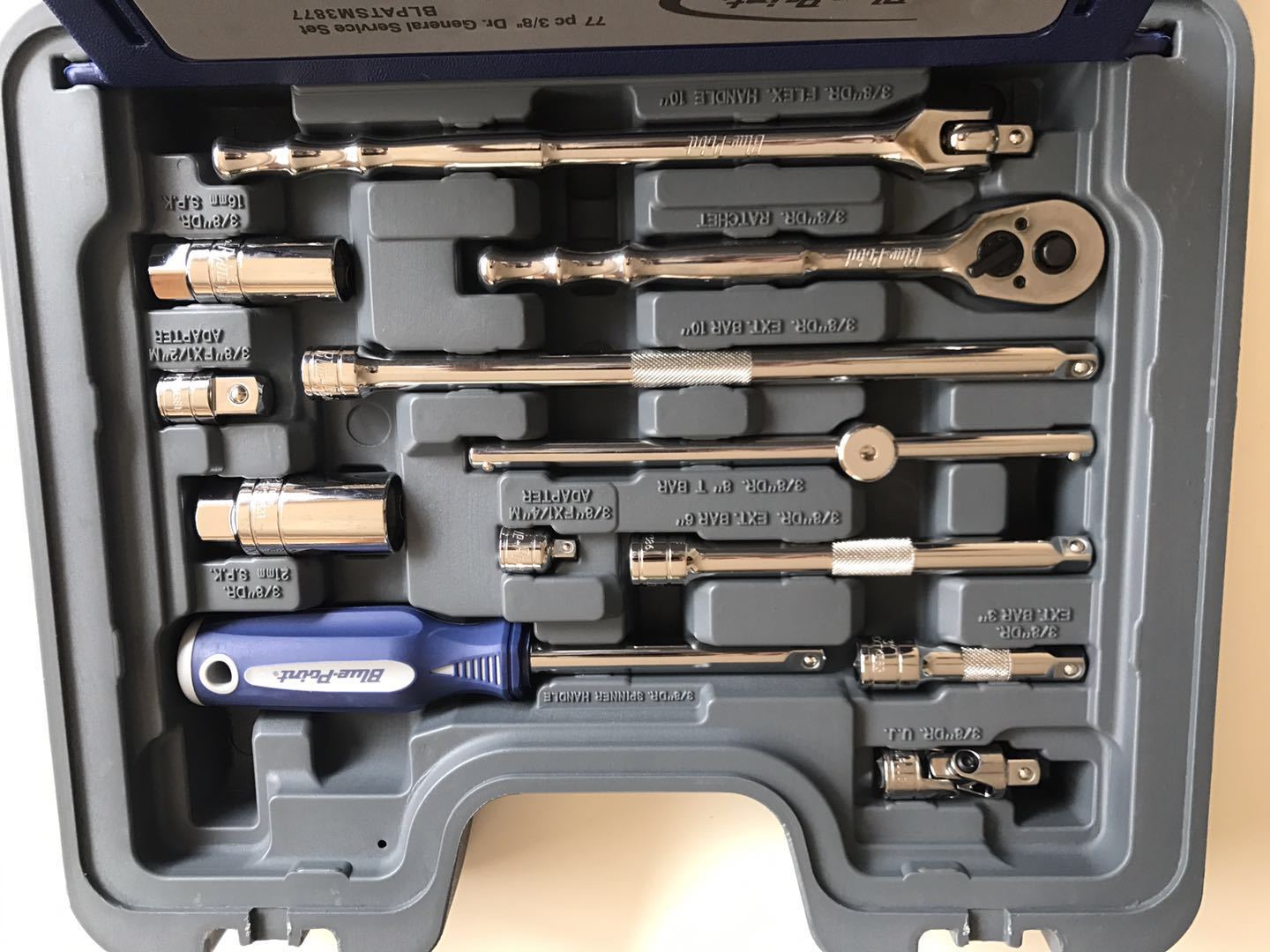 Blue Point 77pc 3/8" General Service Set Bluepoint Sold by Snap on