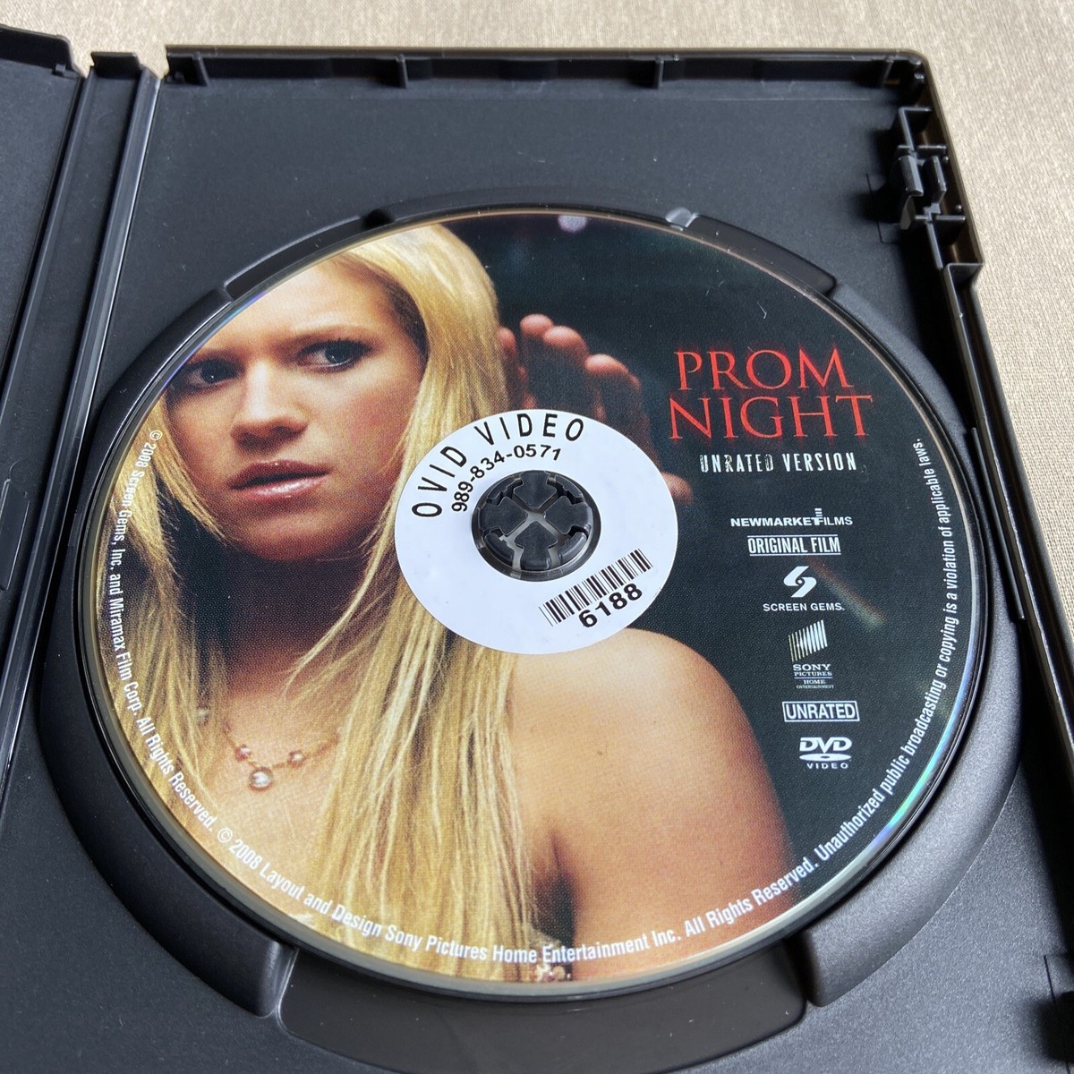 Prom Night (DVD 2008 Unrated) Nelson McCormick Brittany Snow Scott