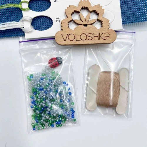 DIY Cross Stitch Kit Stitch Cornflowers on Plastic Canvas Cross Stitch Craft - Picture 3 of 12