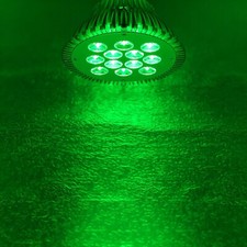 36W Verde 520nm ~ 525nm PAR38 LED Lámpara Punto Bombilla Terapia Planta Acuario