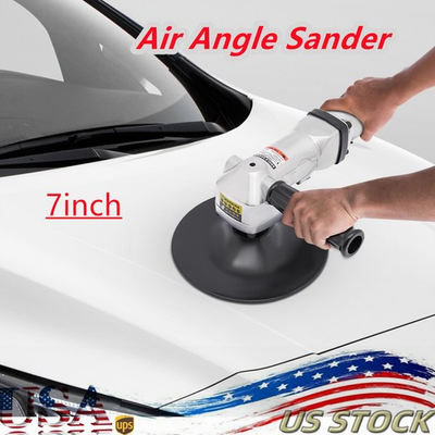 #ad #ad Pneumatic 7 inch Air Angle Sander Polishing Cars Ships Motorcycles Floors Stones $100.57
