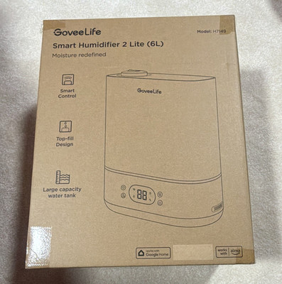 GoveeLife Smart Top-Fill Ultrasonic Humidifier 6L Wi Fi Alexa H7149