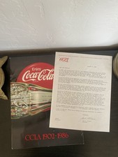 Rare 1986 Coca-Cola CCLA 1902-1986 History Book & Signed Chairman Letter LA
