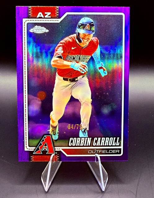 2026 Topps Chrome Purple Refractor Corbin Carroll Arizona Diamondbacks 4/75