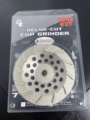 Diamond Cup 7'' Cup Wheel New - Delux Cut - Core Cut.