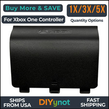 NEW Battery Back Door Lid Cover Replacement For Xbox One Controller - Black