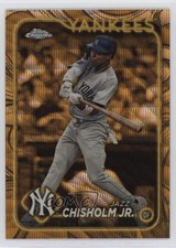 2024 Topps Gilded Collection Gold Wave Refractor /75 Jazz Chisholm Jr #66 qf6